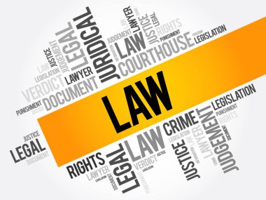 Hukuk kelime bulutu kolaj