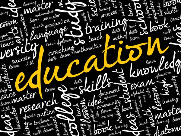 EDUCATION word cloud collage — Stock Vector