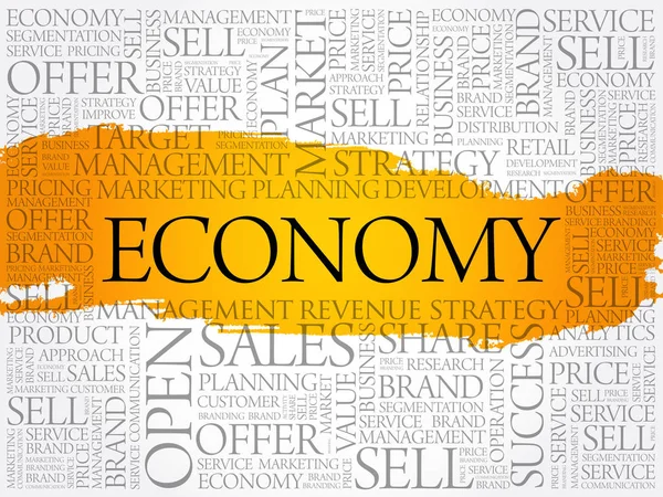 Economie word cloud collage — Stockvector