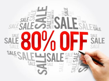 %80 off Satılık kelime bulutu kolaj