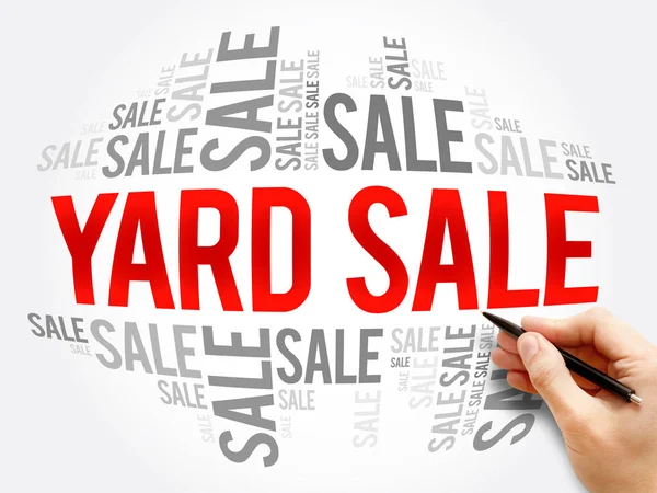Yard Sale word cloud collage — Stockfoto
