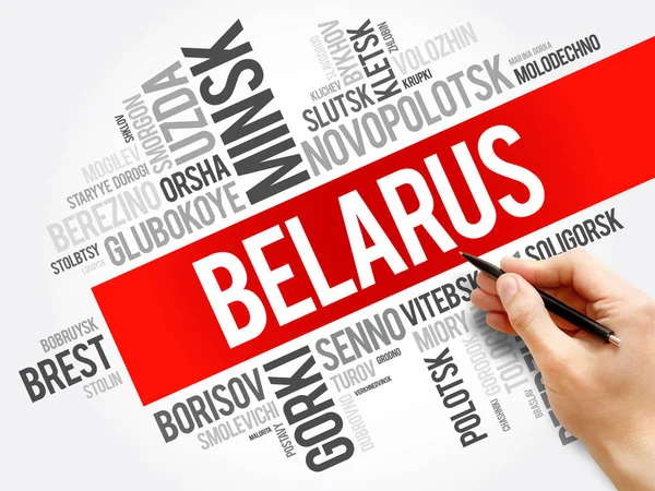 Lijst van steden en dorpen in Wit-Rusland — Stockfoto