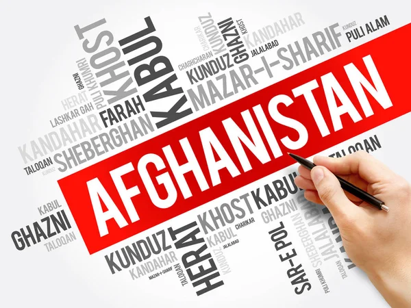 Lista över städer i Afghanistan — Stockfoto
