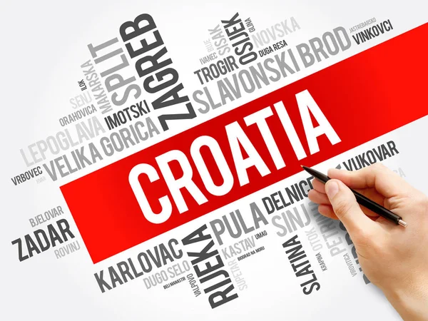 Lista de cidades em Croácia — Fotografia de Stock