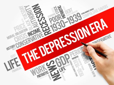 Depresyon dönemi kelime bulutu kolaj