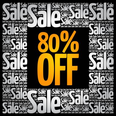 %80 off Satılık kelime bulutu kolaj