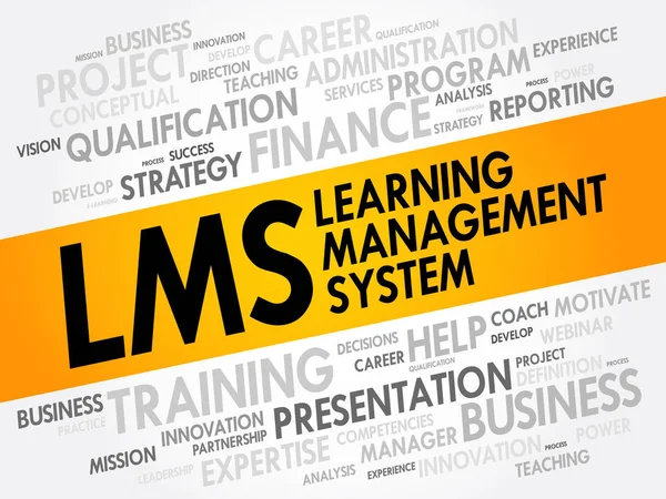 Sistema di gestione dell'apprendimento (LMS) ) — Vettoriale Stock