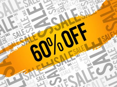 %60 off Satılık kelime bulutu kolaj