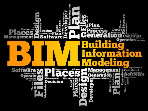 BIM - building information modeling — Stock vektor