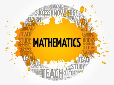 Matematik kelime bulutu kolaj