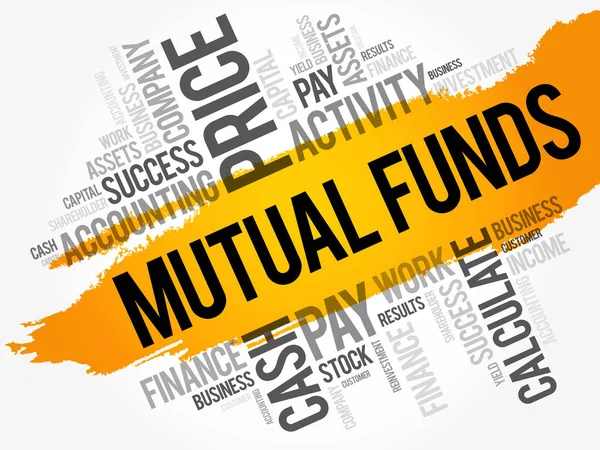 Mutual Funds word cloud collage — Stock Vector