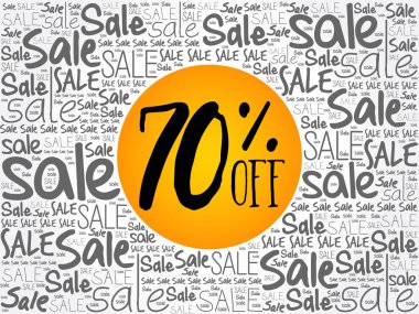 Kelime bulutu arka plan kapalı % 70