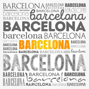 Barcelona duvar kağıdı kelime bulutu