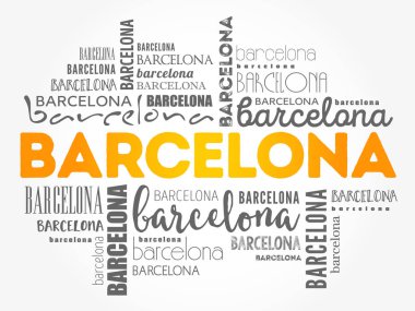 Barcelona duvar kağıdı kelime bulutu