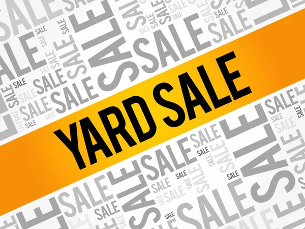 Yard Sale woorden wolk — Stockvector