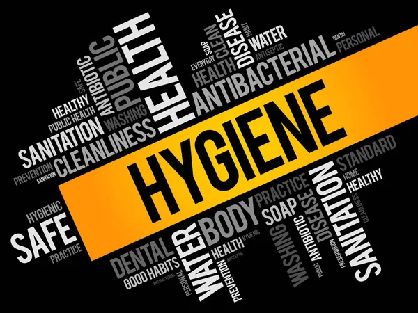 Hygien word cloud collage — Stock vektor