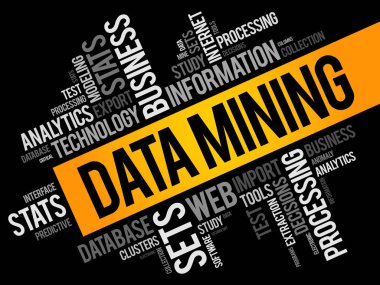 Veri madenciliği kelime bulutu kolaj