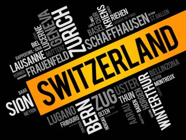 List of cities and towns in Switzerland clipart