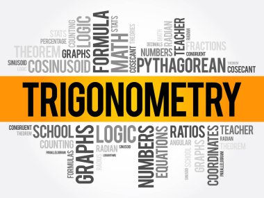 Trigonometri kelime bulutu kolaj