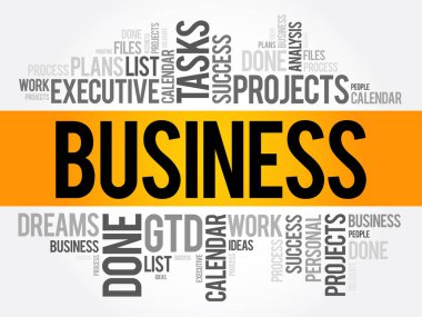 İŞ kelime bulut konsepti