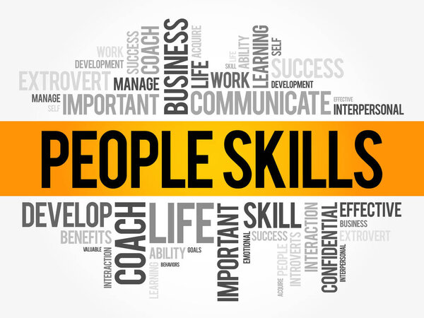 People Skills word cloud collage