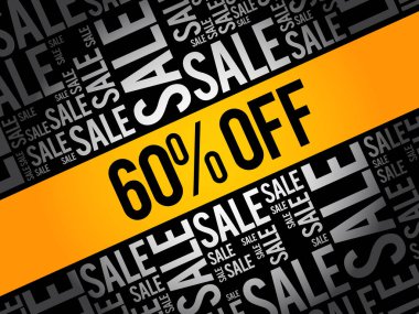 %60 off Satılık kelime bulutu kolaj