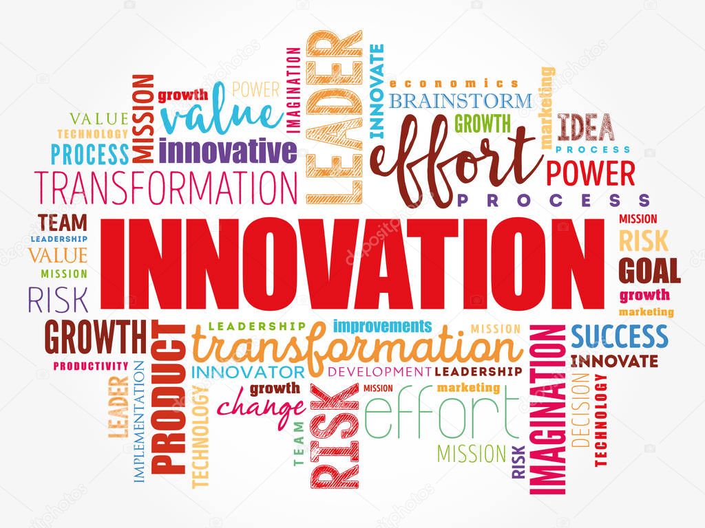 Innovation word cloud | INNOVATION word cloud collage — Stock Vector