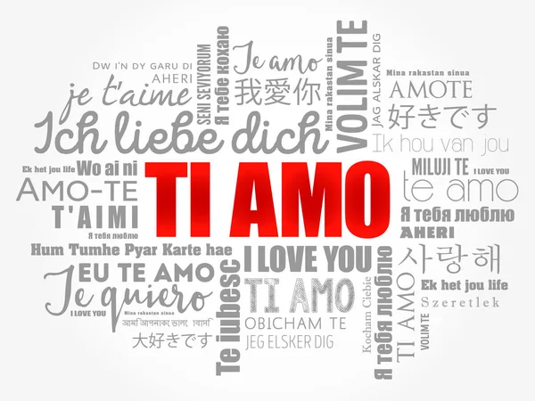 Ti amo (I, Love You az olasz) — Stock Vector