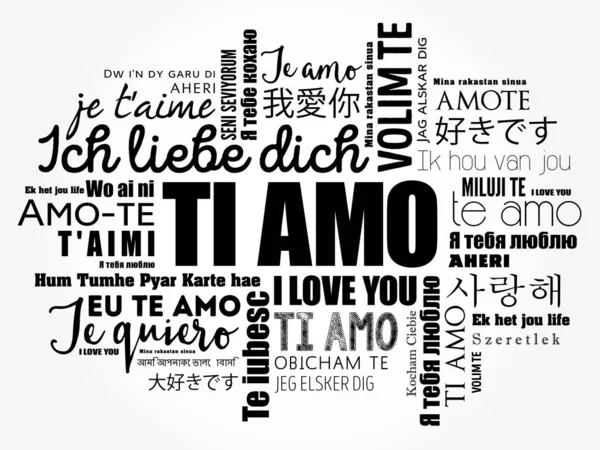 Ti amo (Я люблю тебя по-итальянски) ) — стоковый вектор