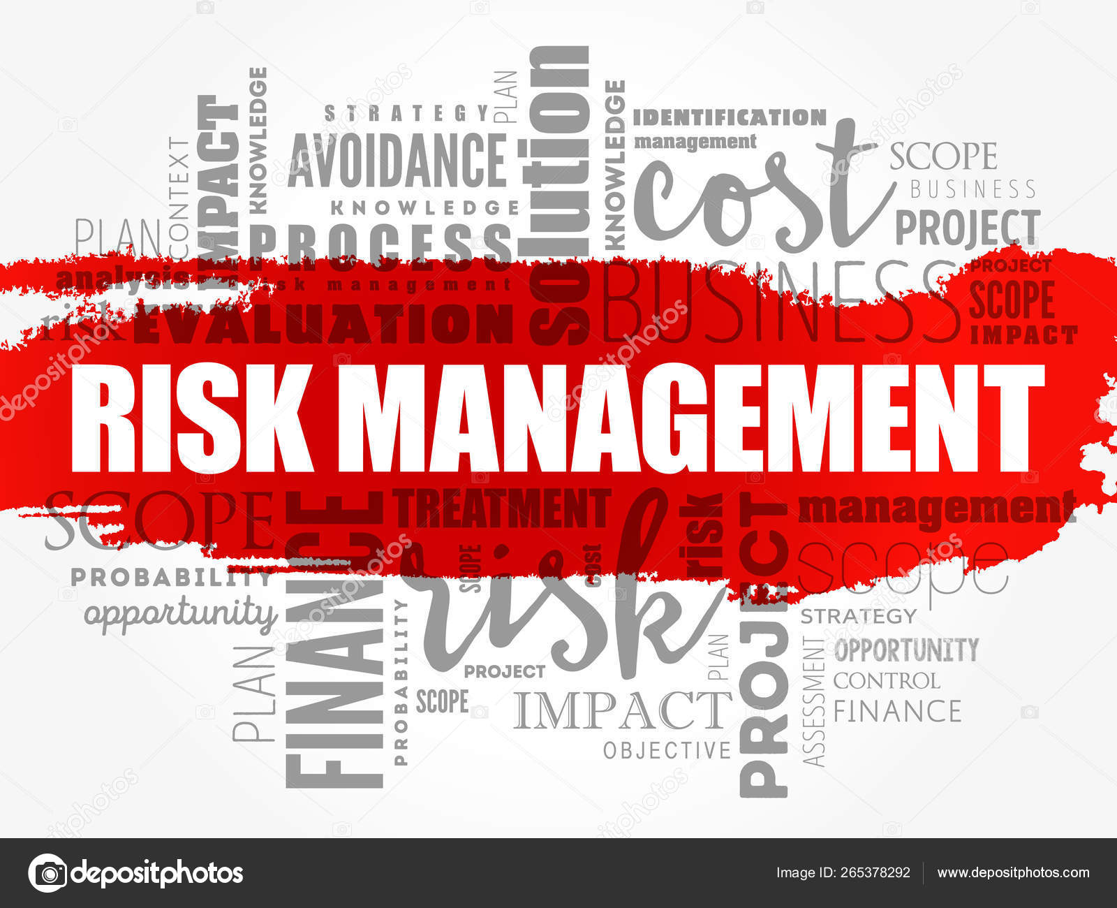 Risk Management word cloud collage Stock Vector Image by ©dizanna