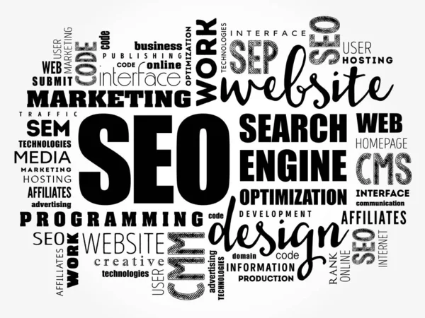 SEO (поисковая оптимизация ) — стоковый вектор