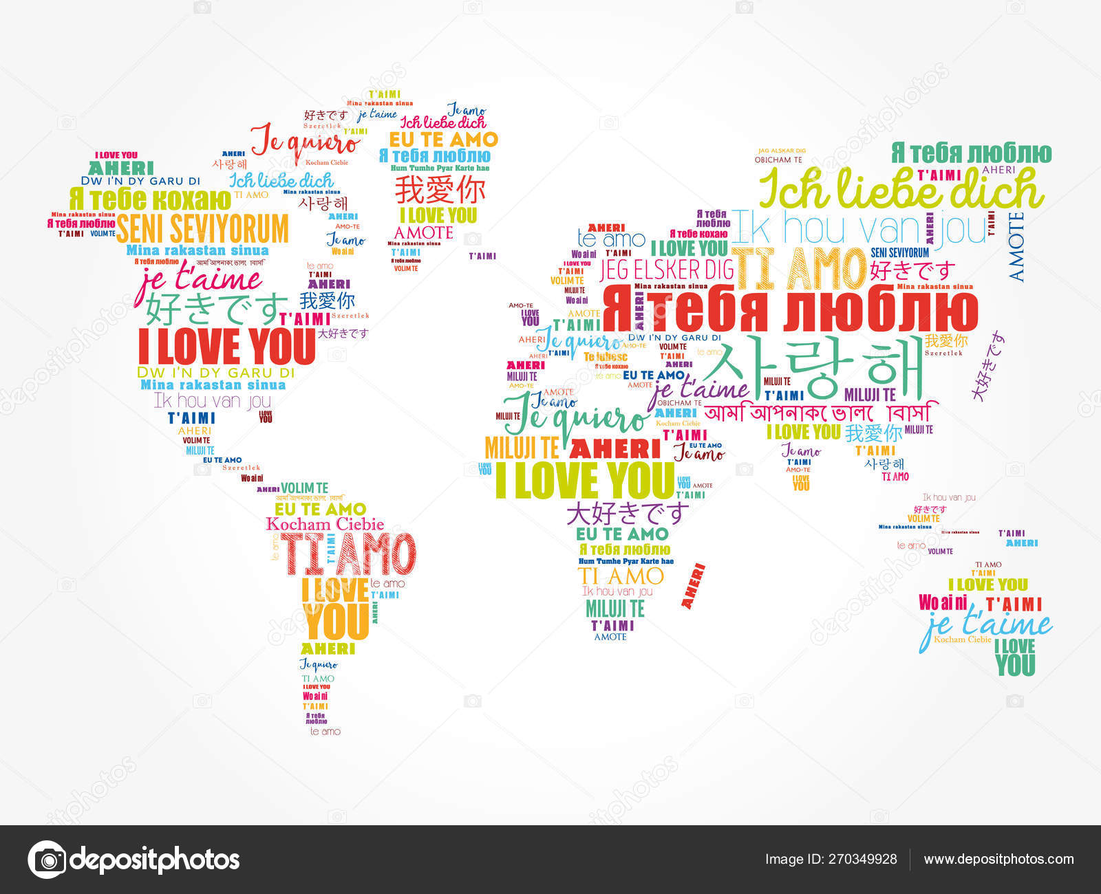 Love Words I Love You In Different Languages Vector Image By C Dizanna Vector Stock Love Words I Love You In Different Languages Vector Image By C Dizanna Vector Stock