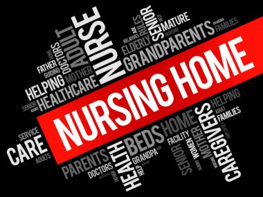 Huzurevi kelime bulutu kolaj