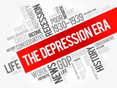 Depresyon dönemi kelime bulutu kolaj