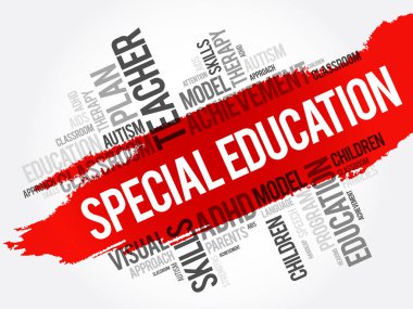 Özel eğitim kelime bulutu kolaj