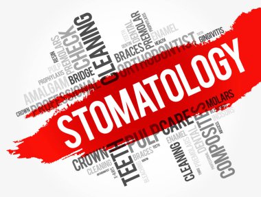 Stomatology kelime bulutu kolaj