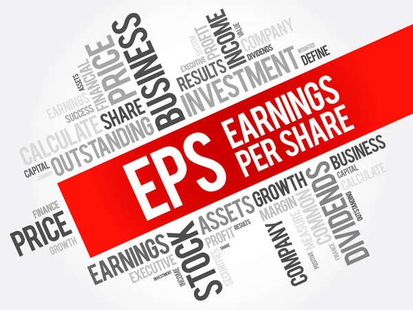 Epps-每共享字云的收入 — 图库矢量图片