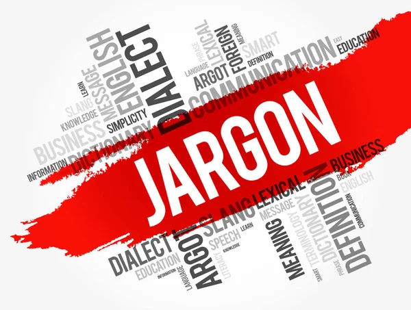 Jargong word cloud collage — Stock vektor