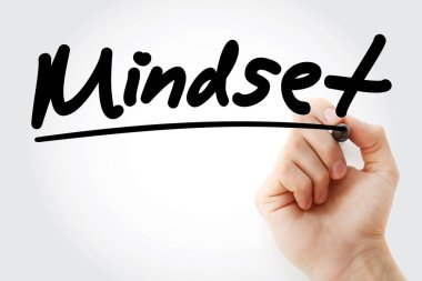 İşaretleyicili mindset metni