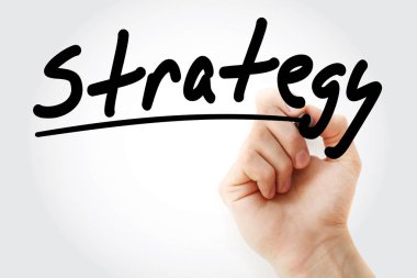 İşaretleyicili strateji metni