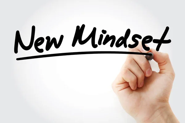 New Mindset text with marker — Stock Photo, Image