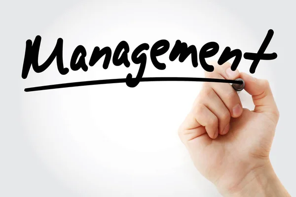 Management text with marker — Stock Photo, Image