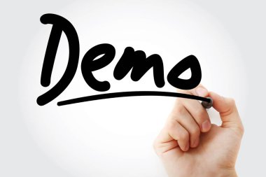 İşaretleyicili demo metin