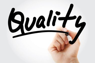 İşaretleyicili kaliteli metin