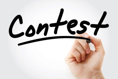 İşaretleyicili yarışma metni