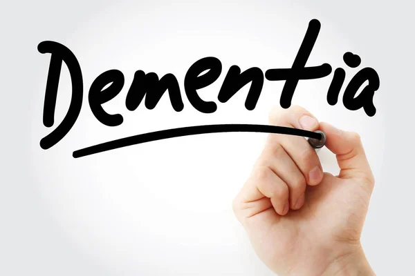 Text Dementia se značkou — Stock fotografie