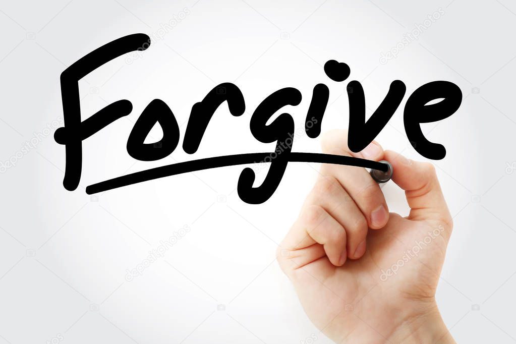 Forgive text with marker