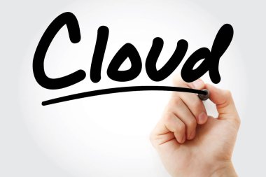 İşaretçili bulut metni