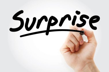 İşaretleyicili sürpriz metin