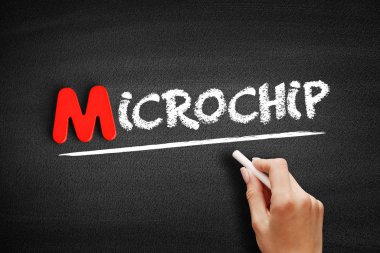 Tahta üzerinde mikroçip metin